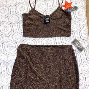 COPY - Just Polly New York Crop Top Mini Skirt 2 Piece Set